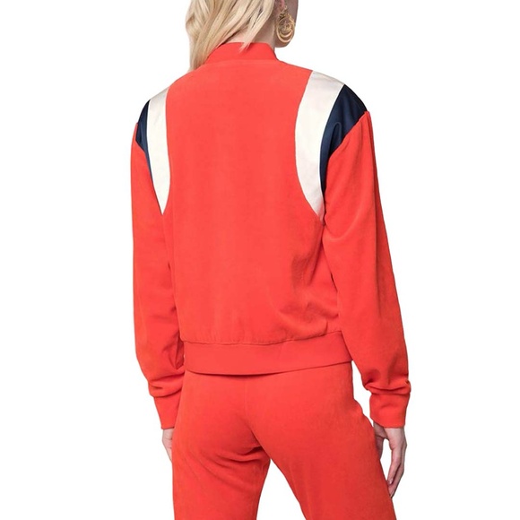 Juicy Couture Velour & Satin Mix Orange Jacket - Picture 2 of 4